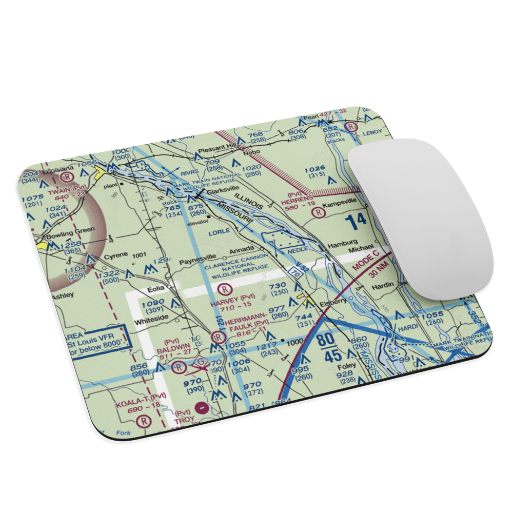 Barber Airport (38MO) VFR Sectional Mouse Pad 