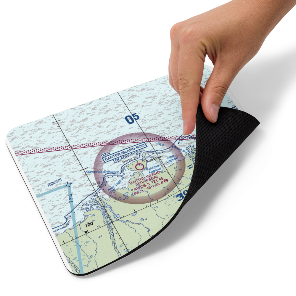 Barter Island LRRS Airport (BTI) VFR Sectional Mouse Pad 