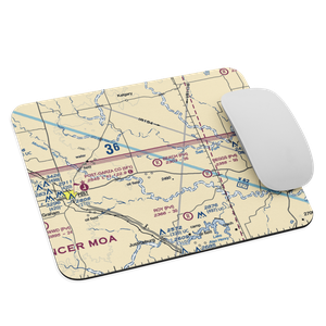 Beach Ranch Airport (2TE7) VFR Sectional Mouse Pad