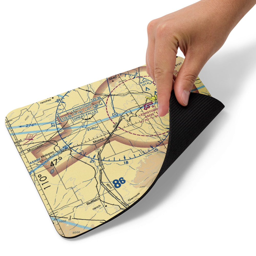 Beacon Star Antique Airfield (MT24) VFR Sectional Mouse Pad 