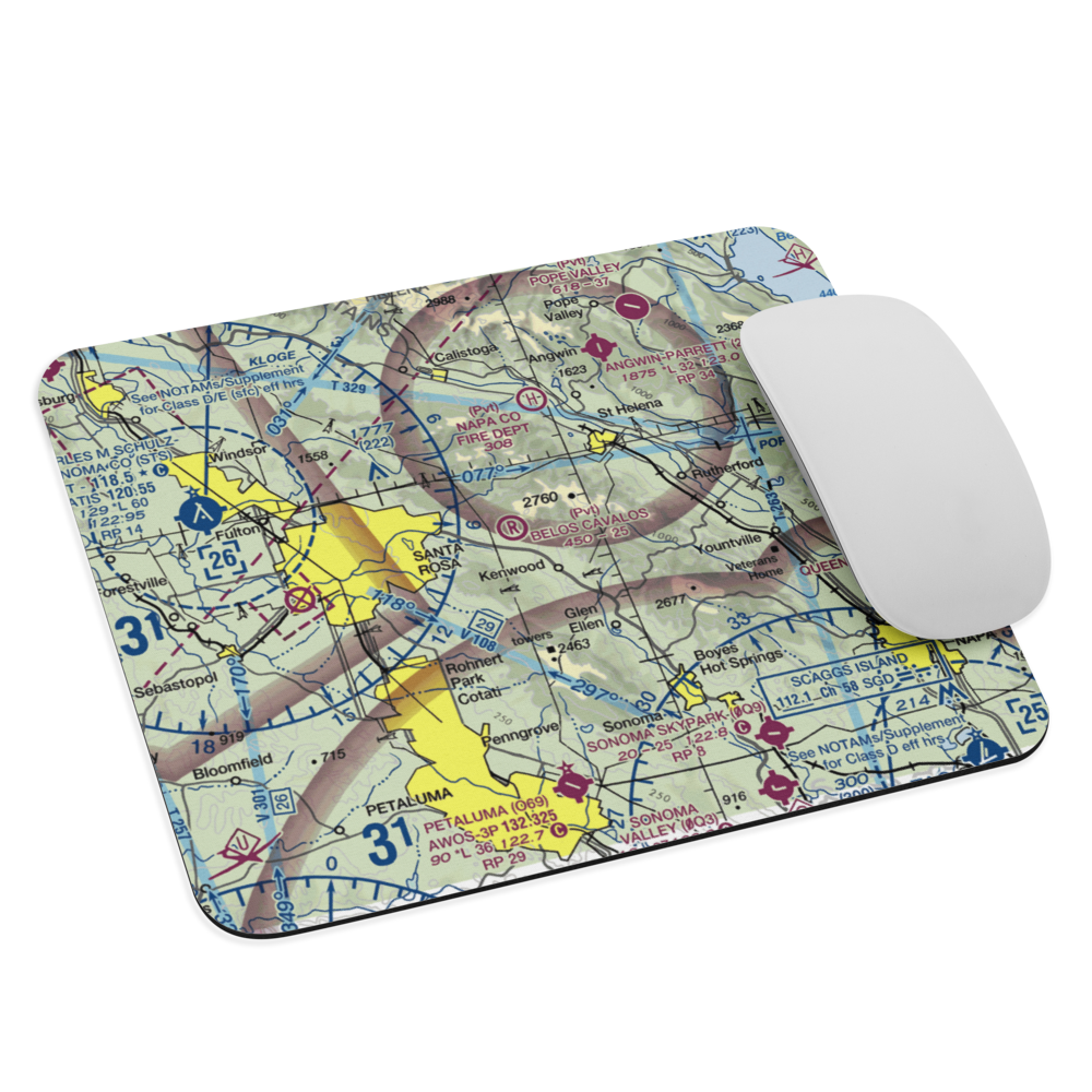 Belos Cavalos Airport (CA39) VFR Sectional Mouse Pad 