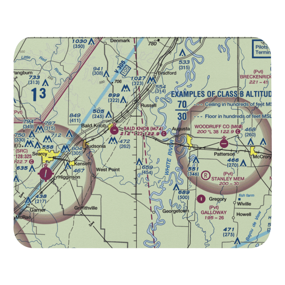 Bennetts Field (BENNETT) VFR Sectional Mouse Pad 