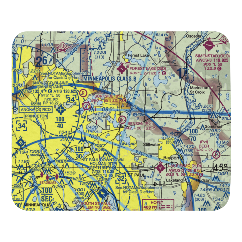 Benson Airport (6MN9) VFR Sectional Mouse Pad 
