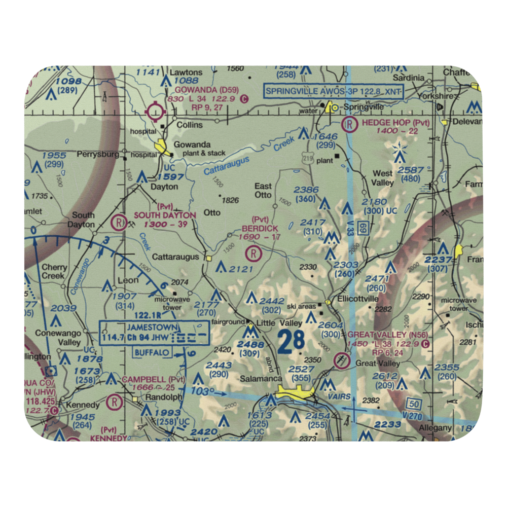 Berdick Field (0NK0) VFR Sectional Mouse Pad 