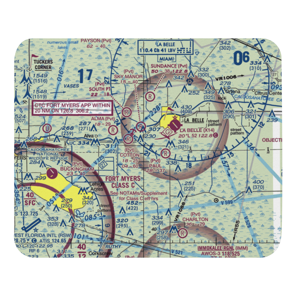 Berry Grove Airport (7FA8) VFR Sectional Mouse Pad 