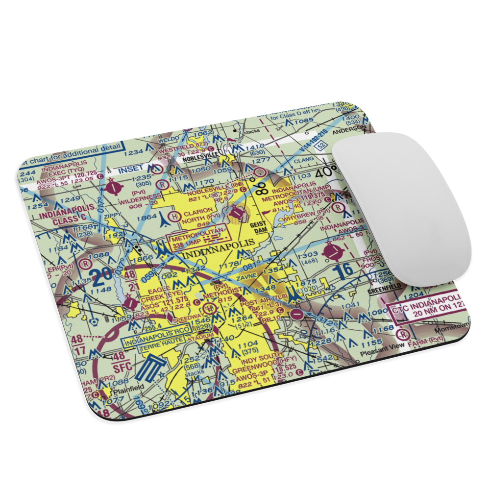 Best Lock Corp. Airstrip (US-0230) VFR Sectional Mouse Pad 