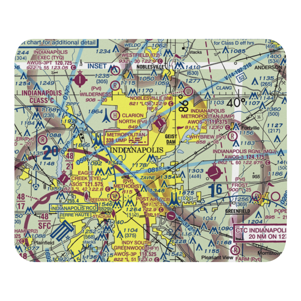Best Lock Corp. Airstrip (US-0230) VFR Sectional Mouse Pad 