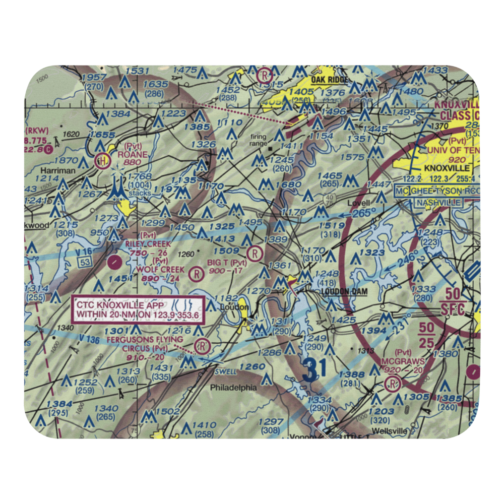 Big T Airport (80TN) VFR Sectional Mouse Pad 