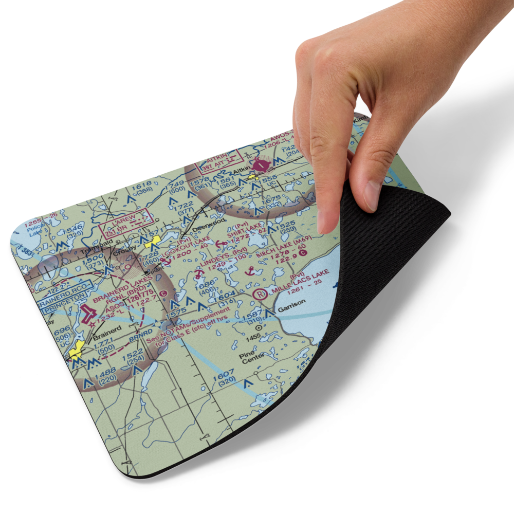 Birch Lake Seaplane Base (M69) VFR Sectional Mouse Pad 