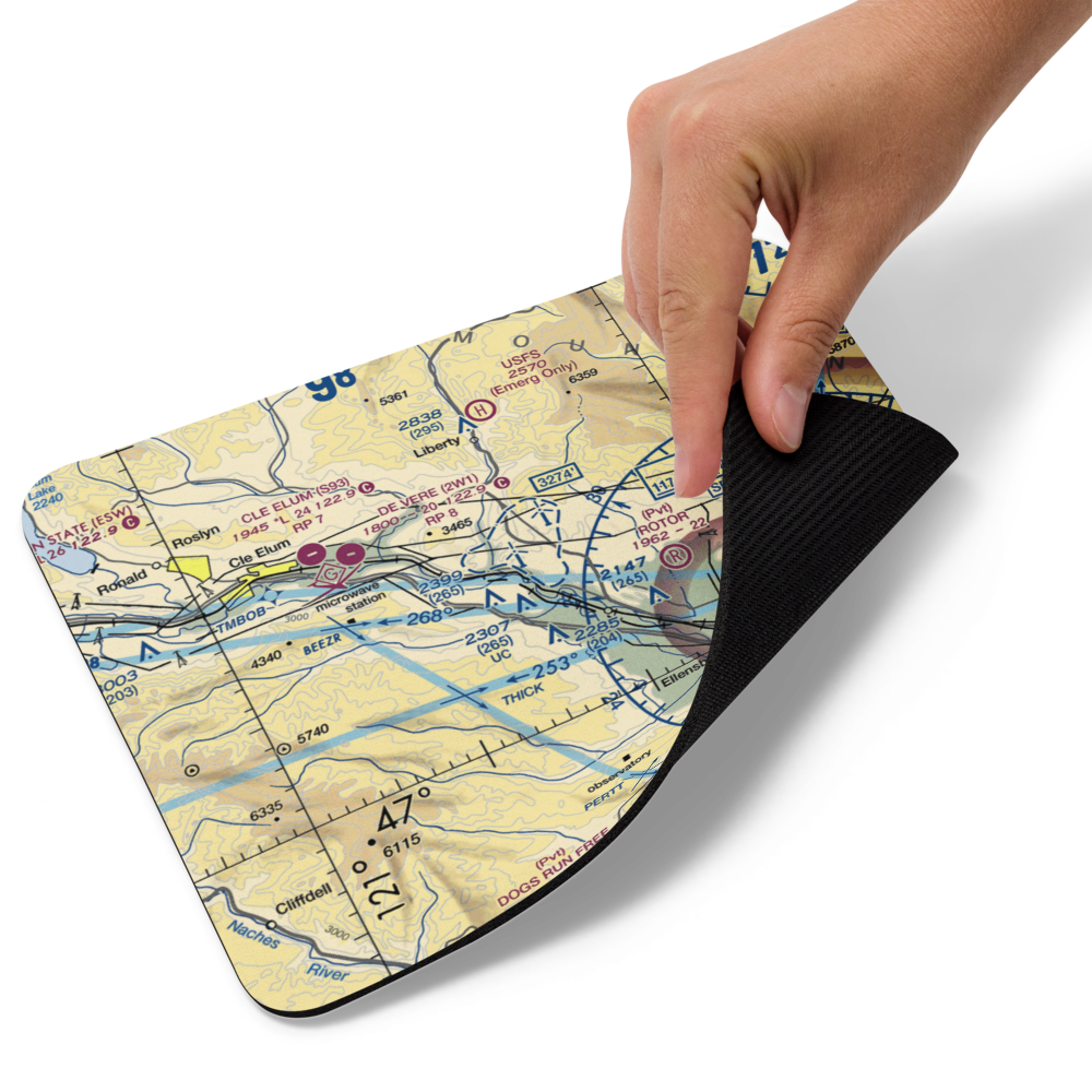 Blowout Bench Airport (74WT) VFR Sectional Mouse Pad 