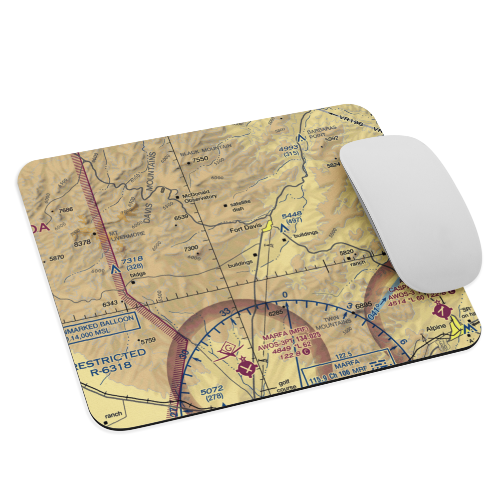 Blue Mountain Airport (TA56) VFR Sectional Mouse Pad 