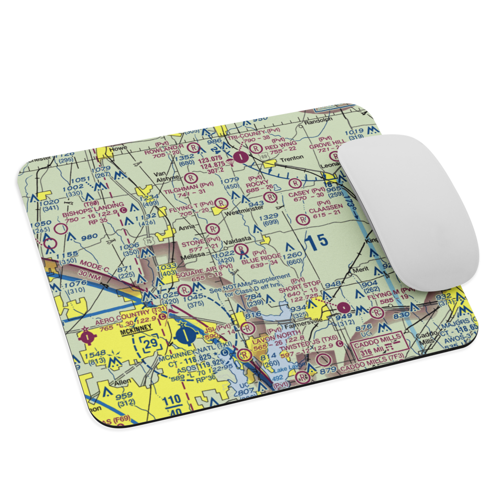 Blue Ridge Airport (99XS) VFR Sectional Mouse Pad 