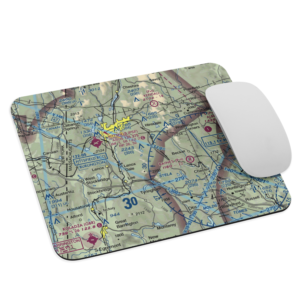 Blueberry Hill Airport (MA77) VFR Sectional Mouse Pad 