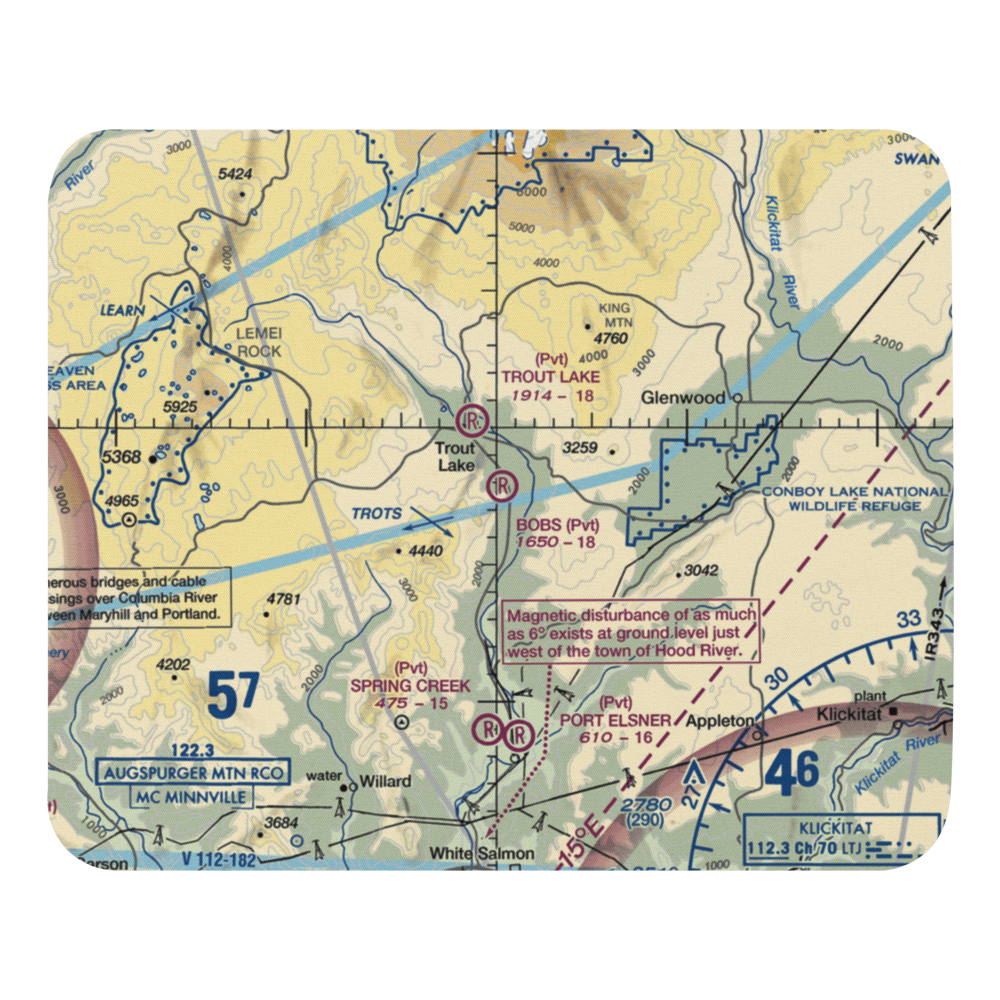 Bob's Field (36WA) VFR Sectional Mouse Pad 