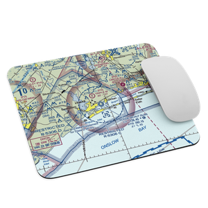 Bogue Field Mcalf Airport (NJM) VFR Sectional Mouse Pad