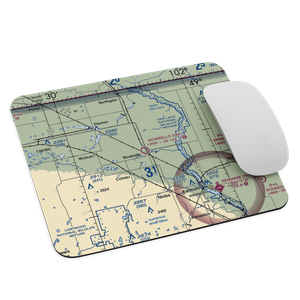 Bowbells Municipal Airport (5B4) VFR Sectional Mouse Pad