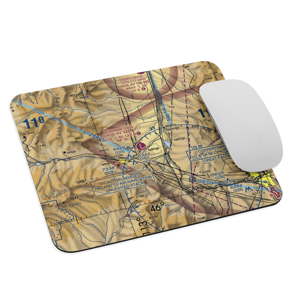 Bowman Field (3U3) VFR Sectional Mouse Pad 