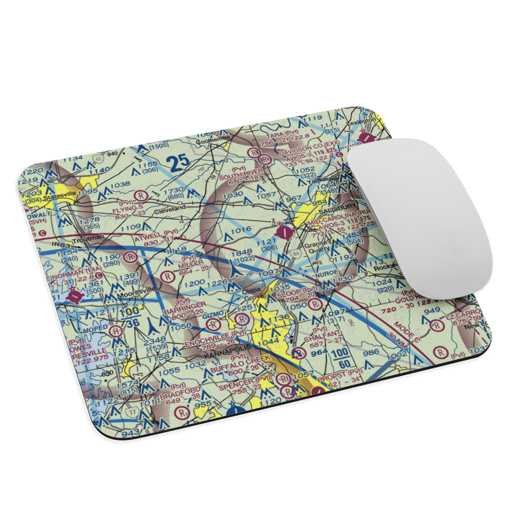 Bradley Field (NC29) VFR Sectional Mouse Pad 
