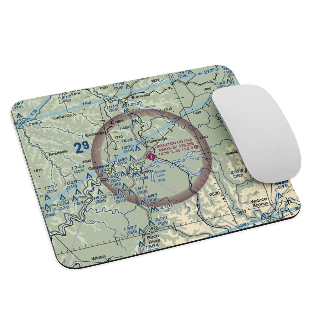 Braxton County Airport (48I) VFR Sectional Mouse Pad 