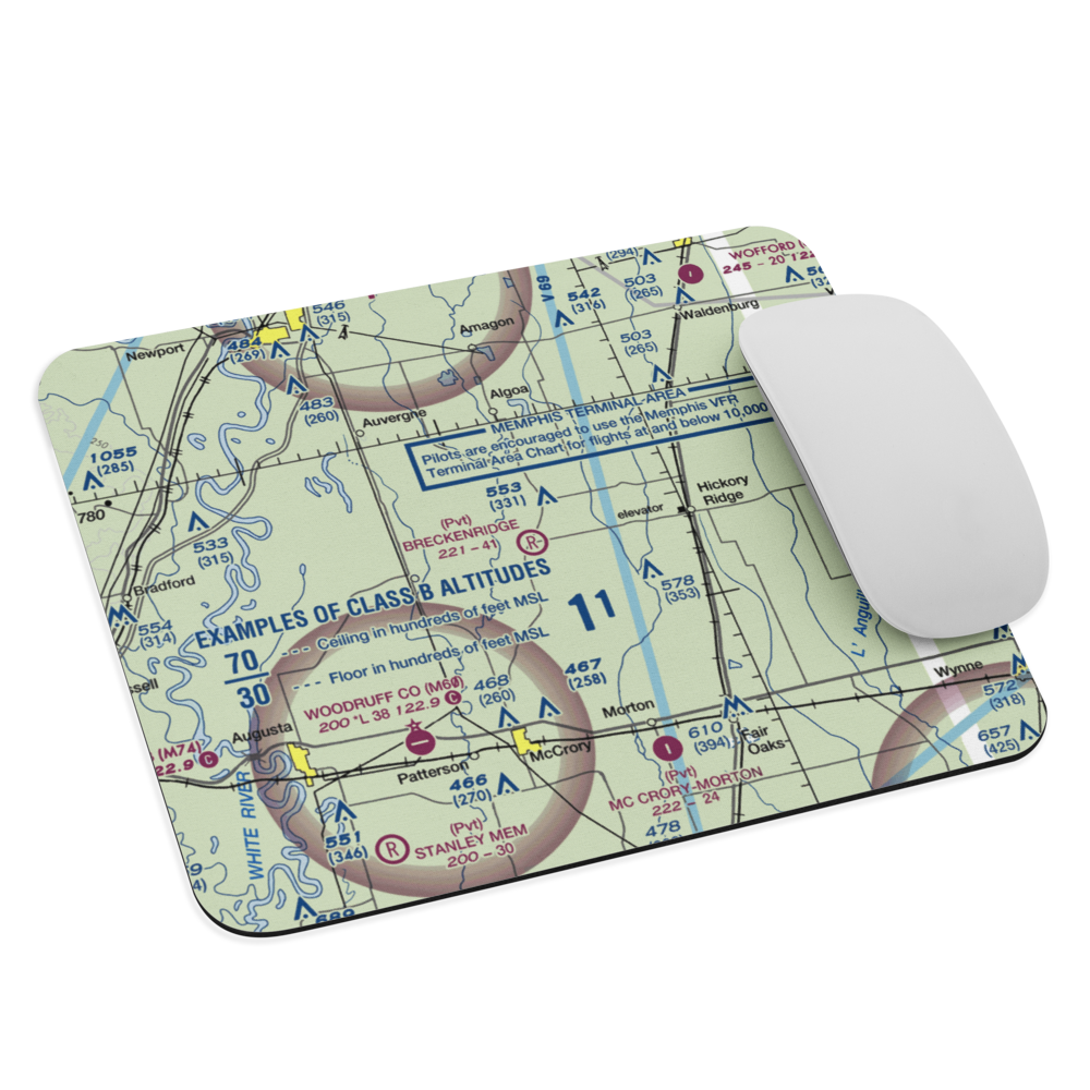 Breckenridge Airport (1AR0) VFR Sectional Mouse Pad 