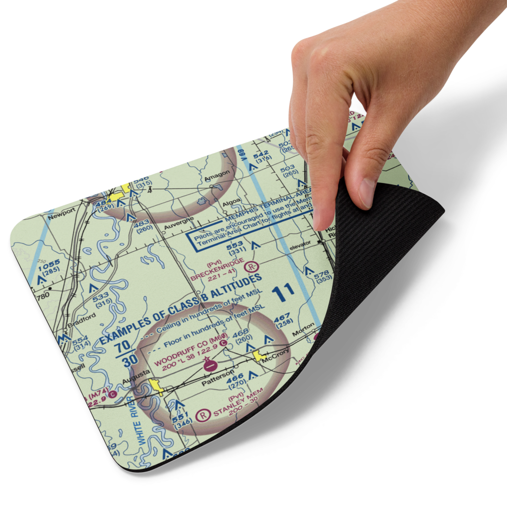 Breckenridge Airport (1AR0) VFR Sectional Mouse Pad 
