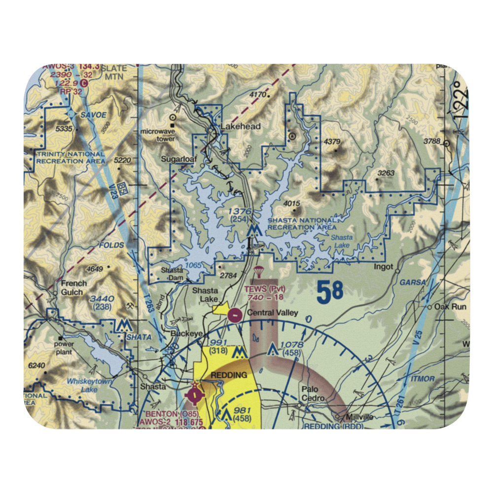 Bridge Bay Resort Seaplane Base (H77) VFR Sectional Mouse Pad 