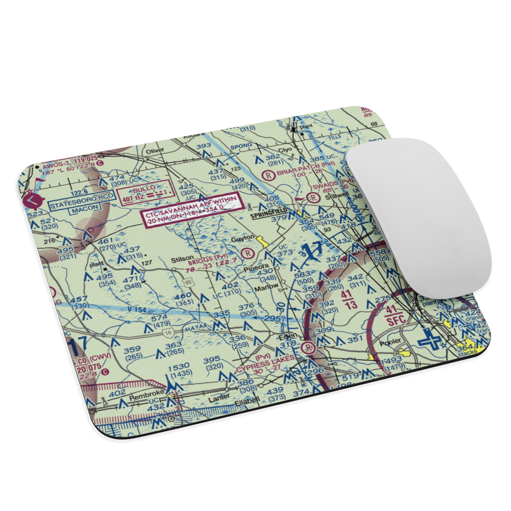 Briggs Field (GA43) VFR Sectional Mouse Pad 