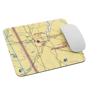 Broadus Airport (BDX) VFR Sectional Mouse Pad