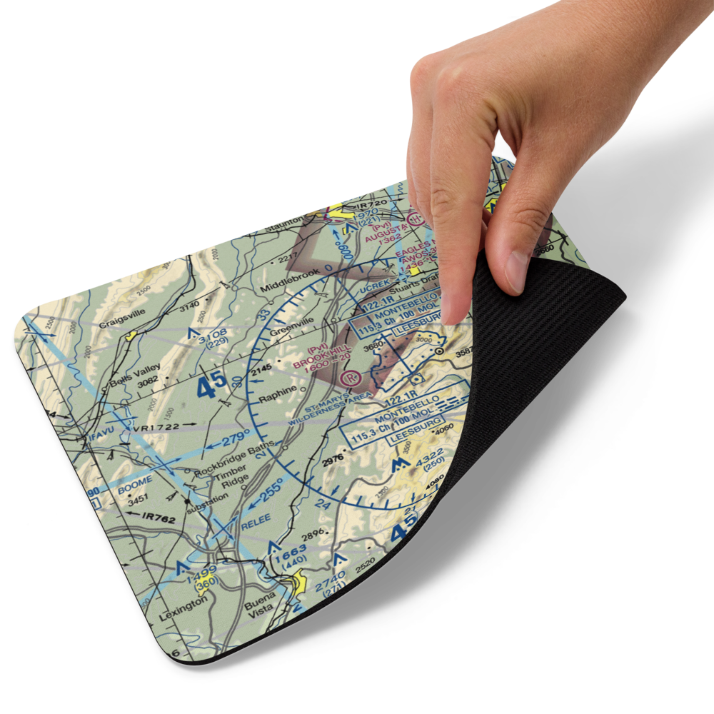 Brook Hill Farm Airport (VA00) VFR Sectional Mouse Pad 