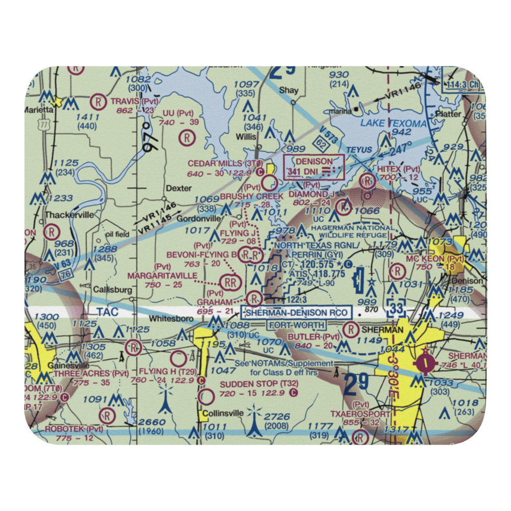 Brushy Creek Airport (69XS) VFR Sectional Mouse Pad 