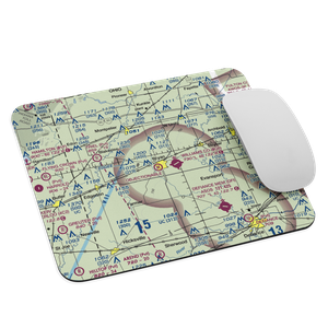 Bryan Airport (HWC) VFR Sectional Mouse Pad