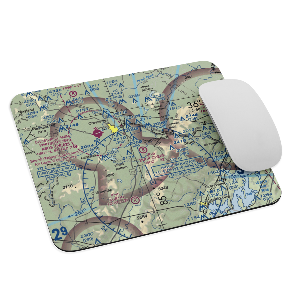 Buck Creek Ranch Airport (4TN2) VFR Sectional Mouse Pad 