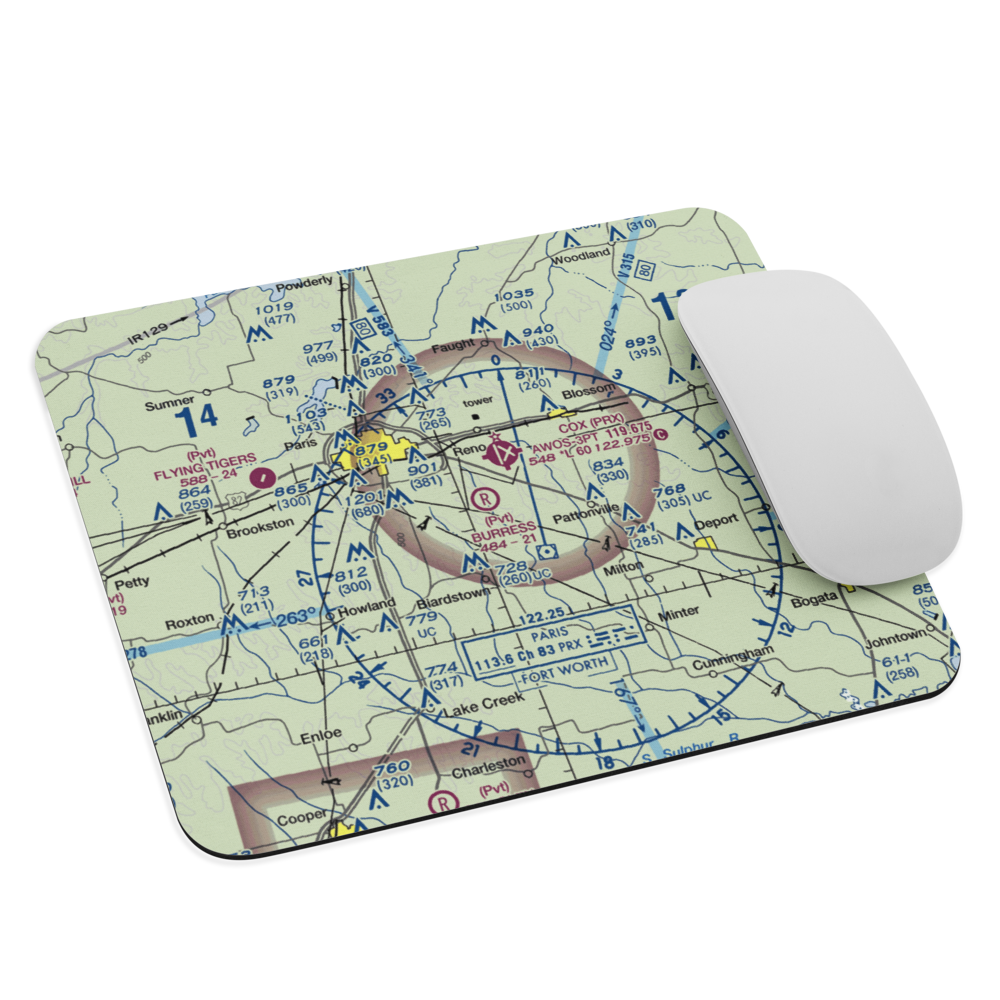 Burress Airport (XS30) VFR Sectional Mouse Pad 