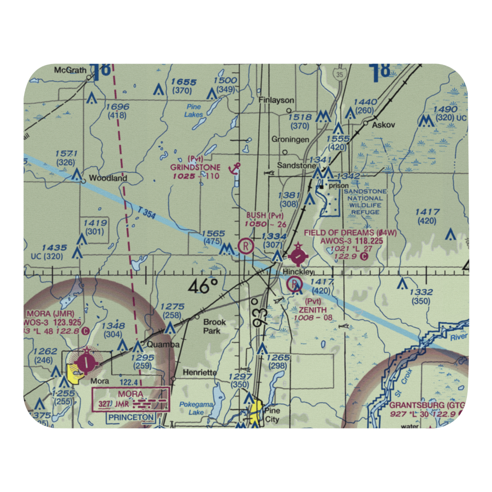 Bush Field (MN57) VFR Sectional Mouse Pad 