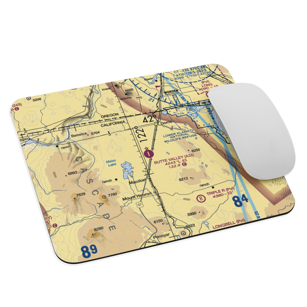 Butte Valley Airport (A32) VFR Sectional Mouse Pad 