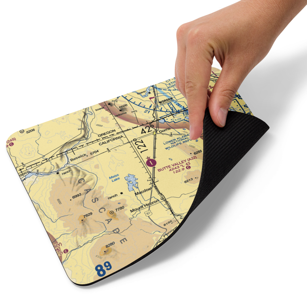 Butte Valley Airport (A32) VFR Sectional Mouse Pad 