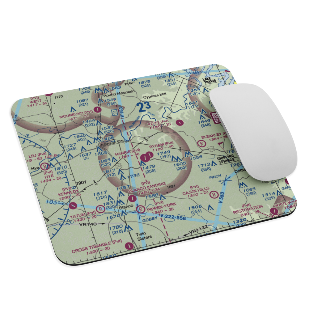 Byram Ranch Airport (63XS) VFR Sectional Mouse Pad 