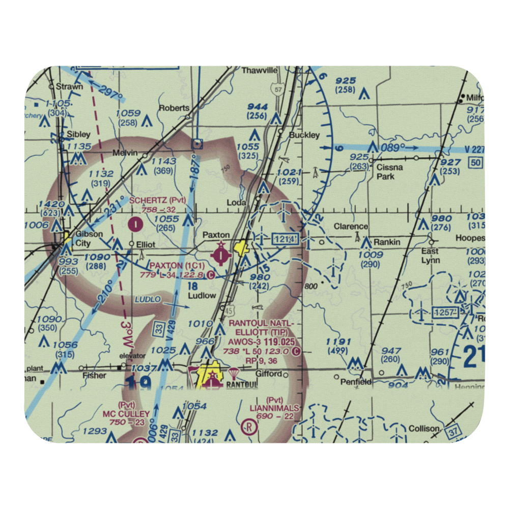C D Maulding Airport (LL32) VFR Sectional Mouse Pad 