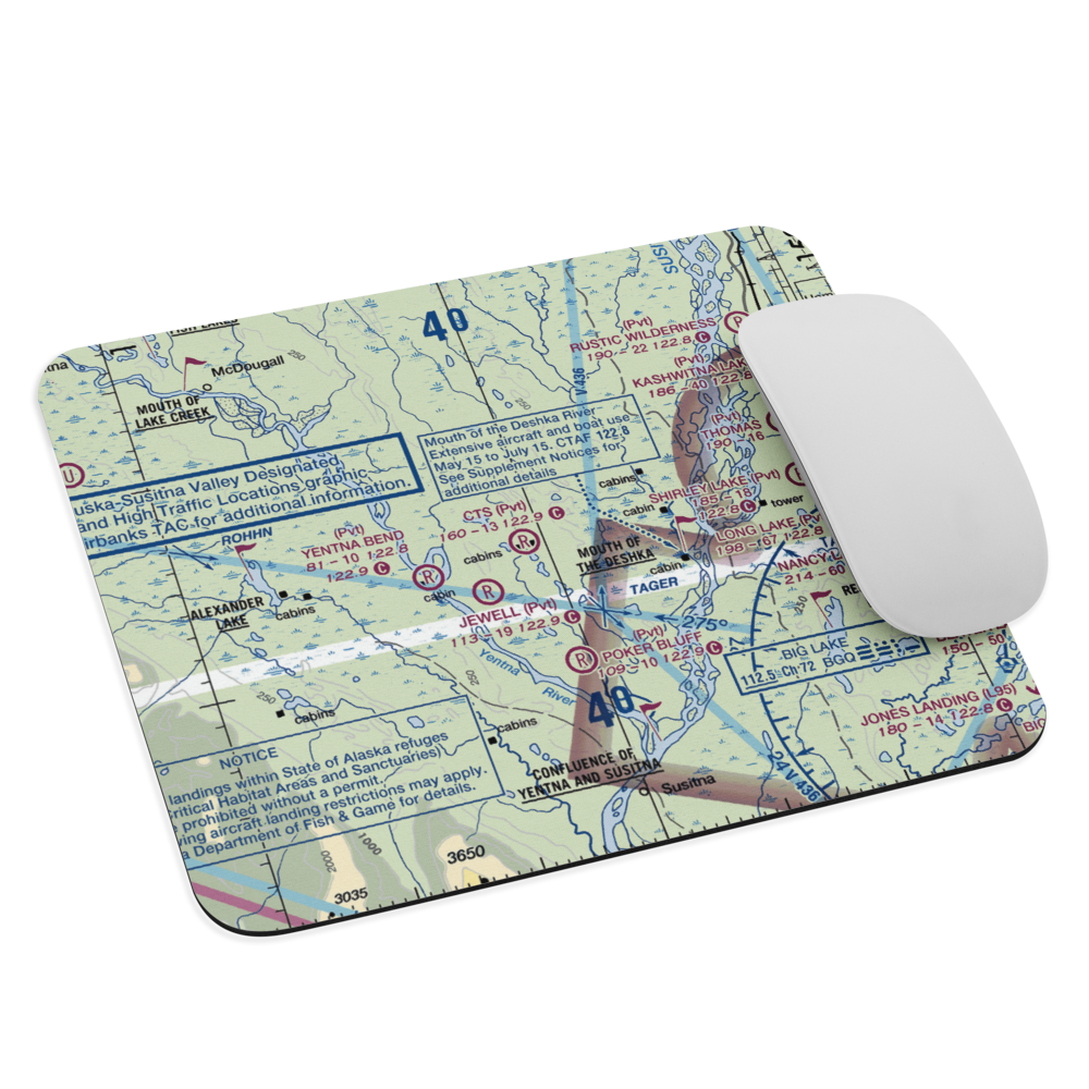C.T.S. Airport (78AK) VFR Sectional Mouse Pad 