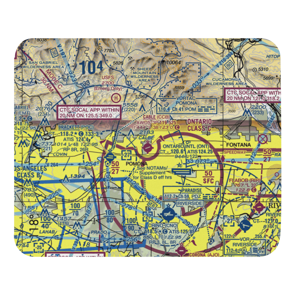 Cable Airport (CCB) VFR Sectional Mouse Pad 