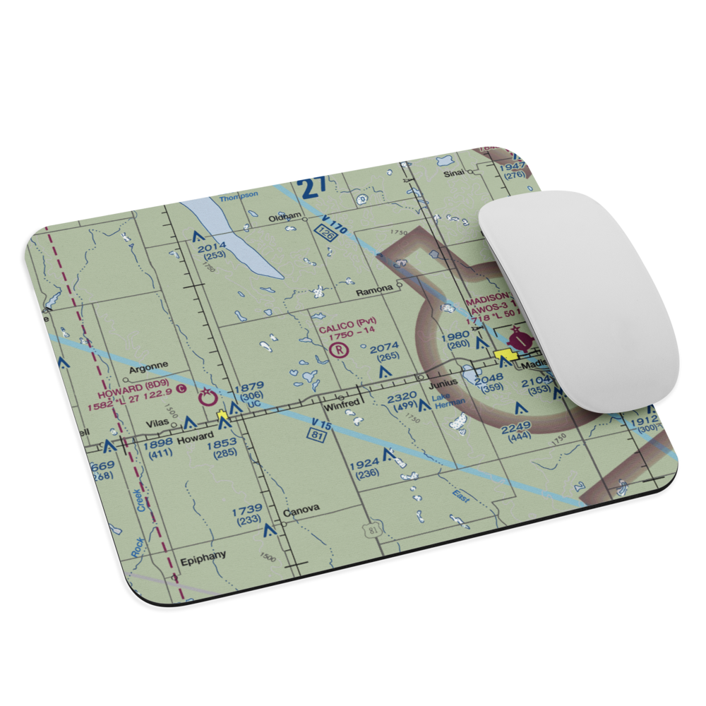Calico Field (SD03) VFR Sectional Mouse Pad 