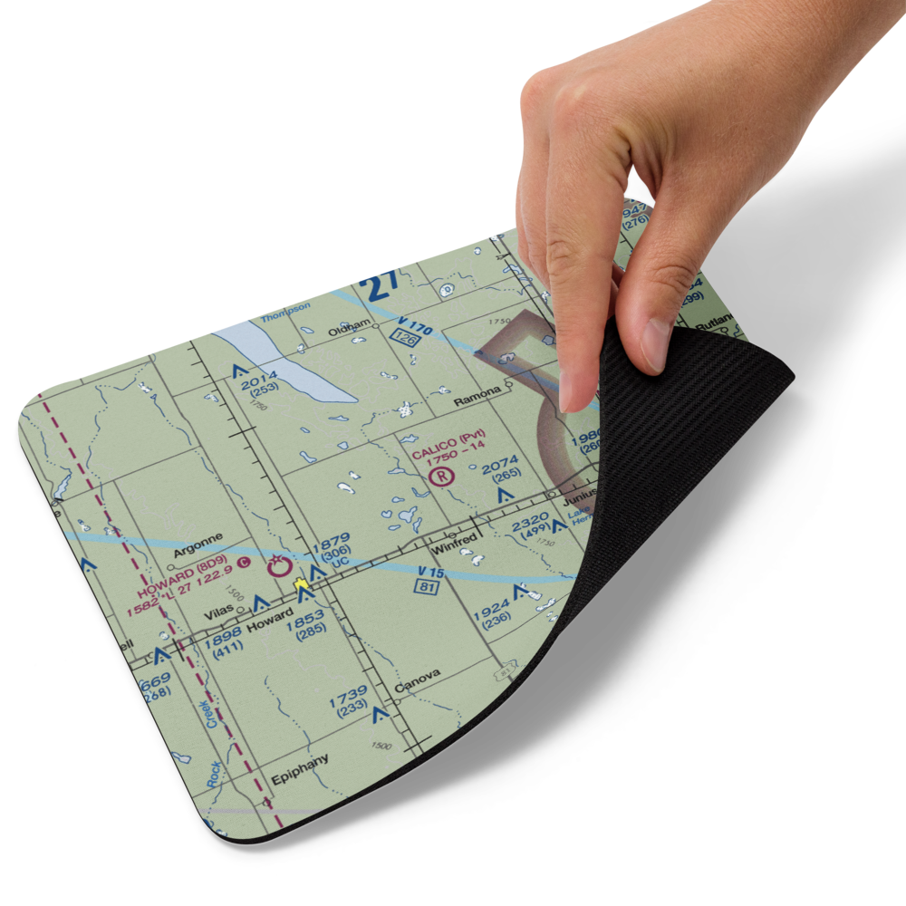 Calico Field (SD03) VFR Sectional Mouse Pad 