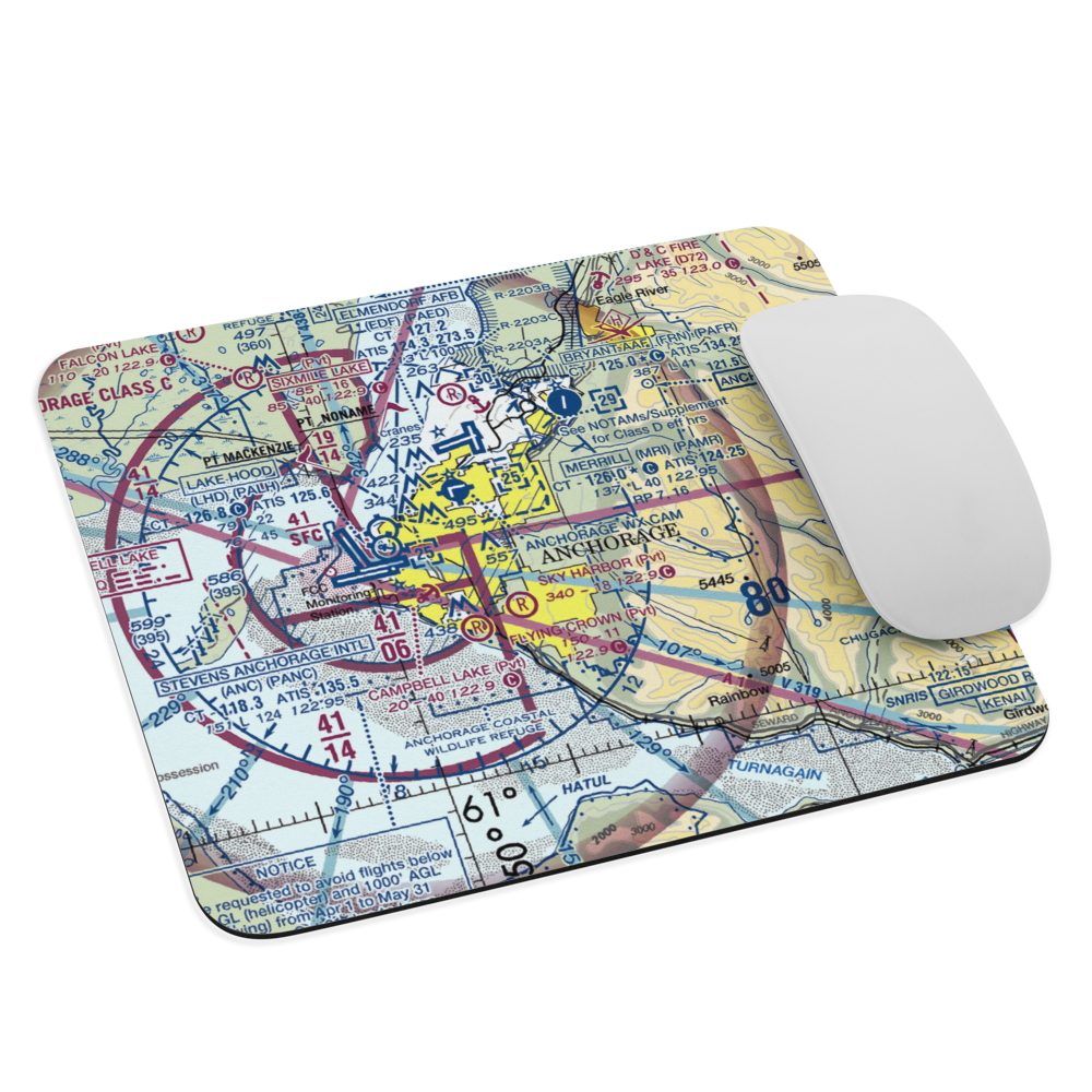 Campbell Airstrip (CSR) VFR Sectional Mouse Pad 