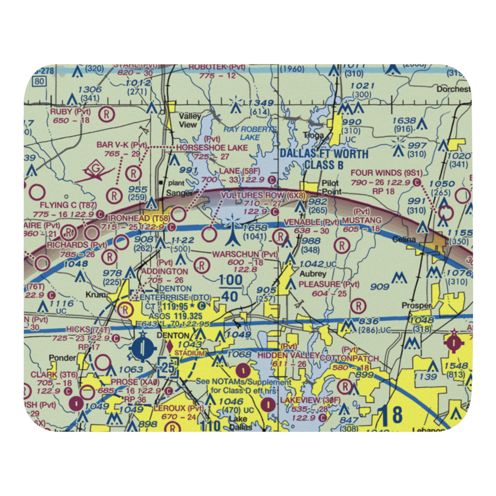 Campbell Field (06XS) VFR Sectional Mouse Pad 