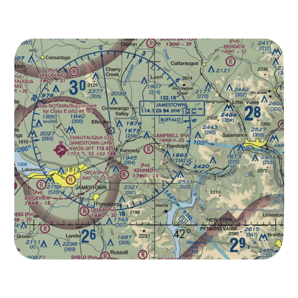 Campbell Field (D85) VFR Sectional Mouse Pad 