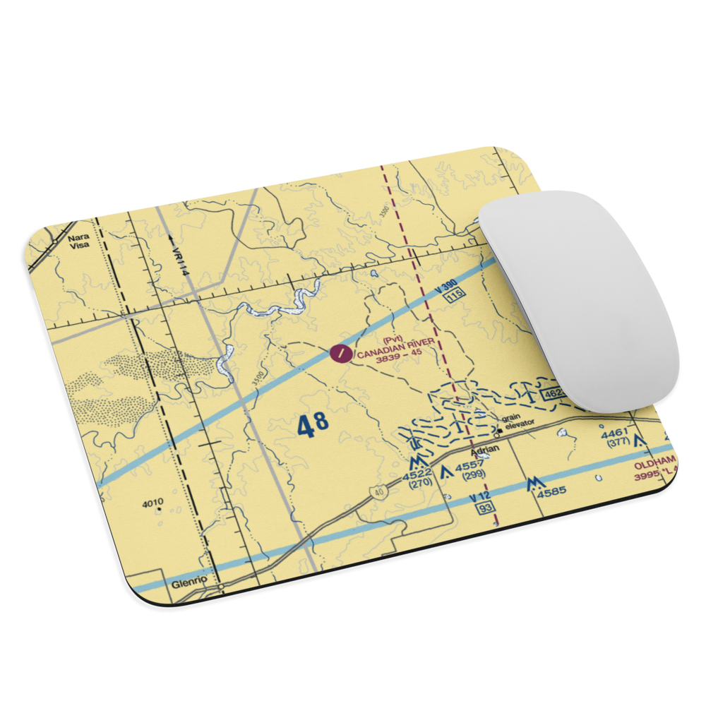 Canadian River Ranch Airport (46XS) VFR Sectional Mouse Pad 