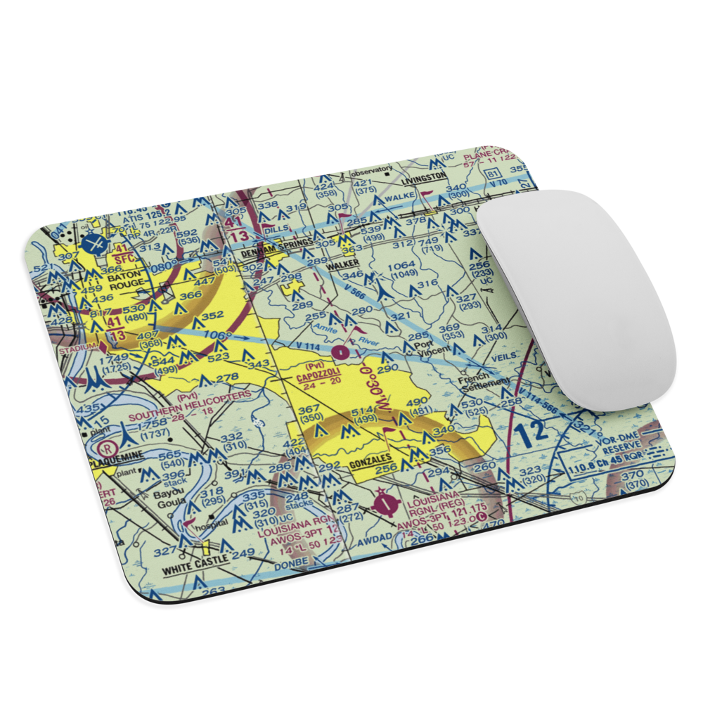 Capozzoli Airport (6LA2) VFR Sectional Mouse Pad 