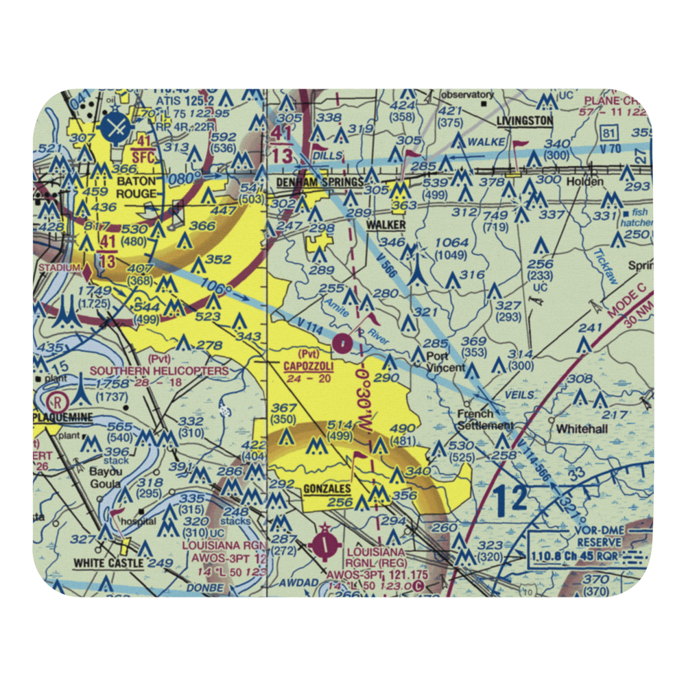 Capozzoli Airport (6LA2) VFR Sectional Mouse Pad 