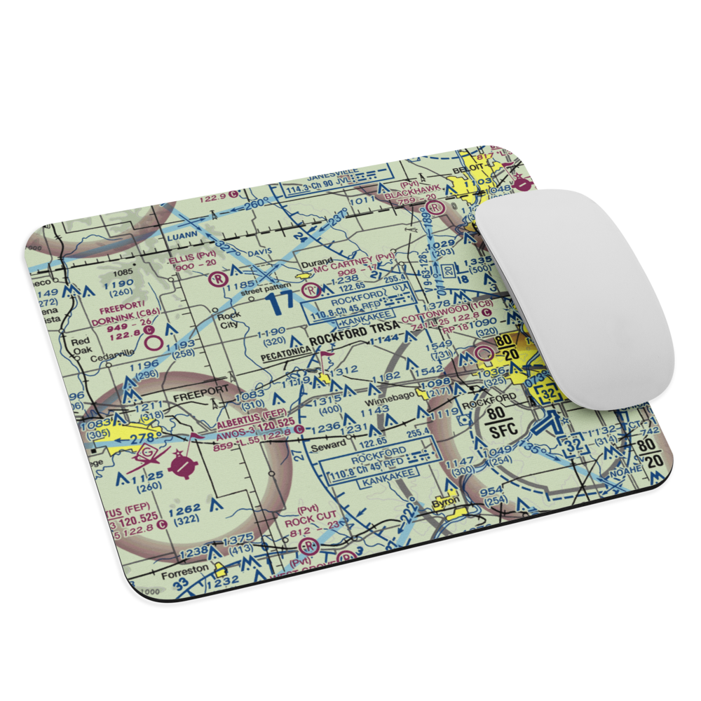 Carlson RLA Restricted Landing Area (IS19) VFR Sectional Mouse Pad 
