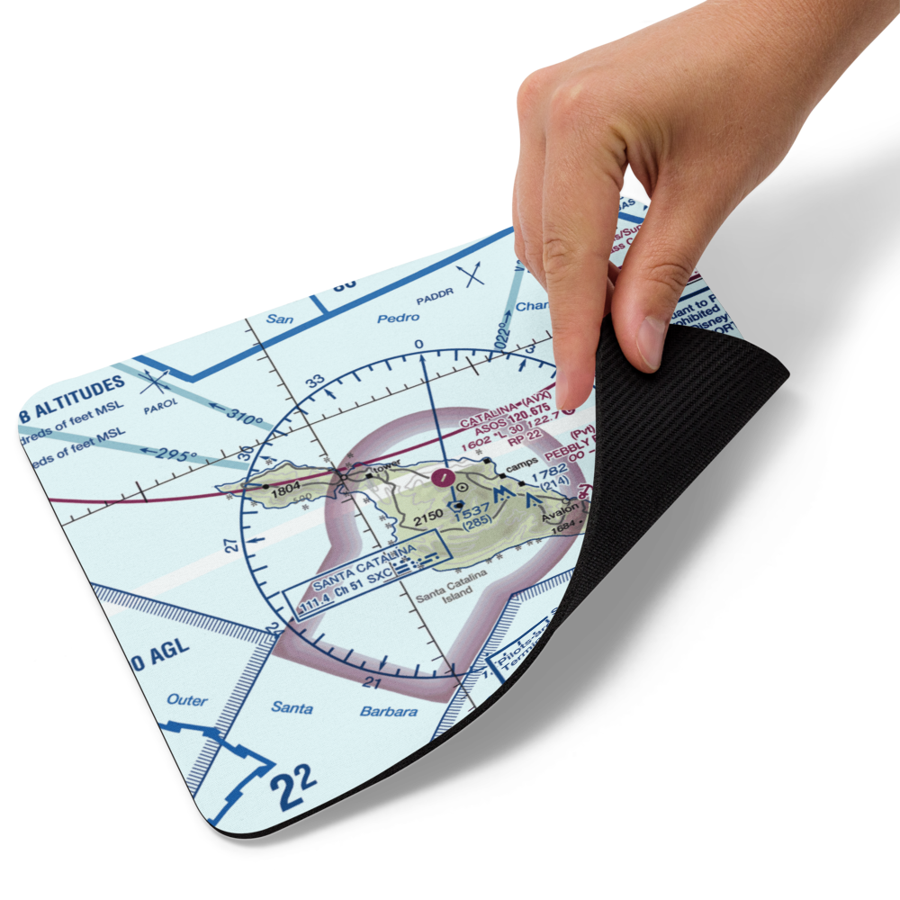 Catalina Airport (AVX) VFR Sectional Mouse Pad 